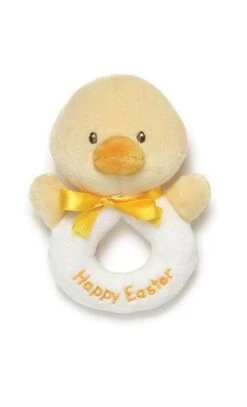 Easter Plush Rattle - Yellow Duck