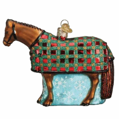 Snowflake Horse Glass Ornament -Country Christmas Loft kz0buzqd2jbvyls8uo8c