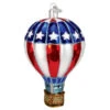 Patriotic Hot Air Balloon Glass Ornament -Country Christmas Loft lal9wbcrxy6lvueb3gcl