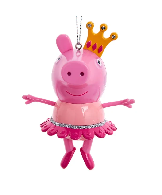 Kurt Adler Peppa Pig With Crown Ornament 3 Kurt Adler Peppa Pig With Crown Ornament