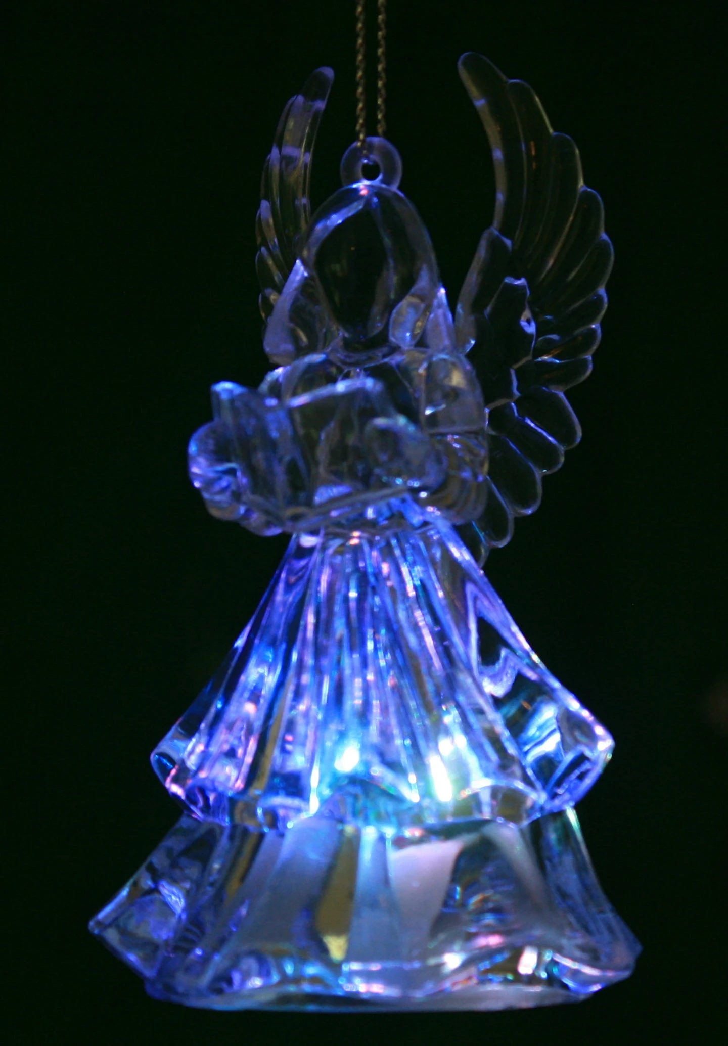 Kurt Adler Battery-Operated LED Angel Ornament - Trumpet 7 Kurt Adler Battery-Operated LED Angel Ornament - Trumpet - Image 5