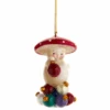 Merry Little Mushroom Holding Ornaments - Standing On A Pile Of Ornaments -Country Christmas Loft lj9byb0yr4v8ppglvml8