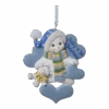 Kurt Adler Baby's 1st Christmas - Snowman Ornament - Blue -Country Christmas Loft ljkuna7jl60cla61rwqi