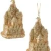 Glass Sand Castle Ornament -Country Christmas Loft ljrt2ia1nrgnfc5bohlq