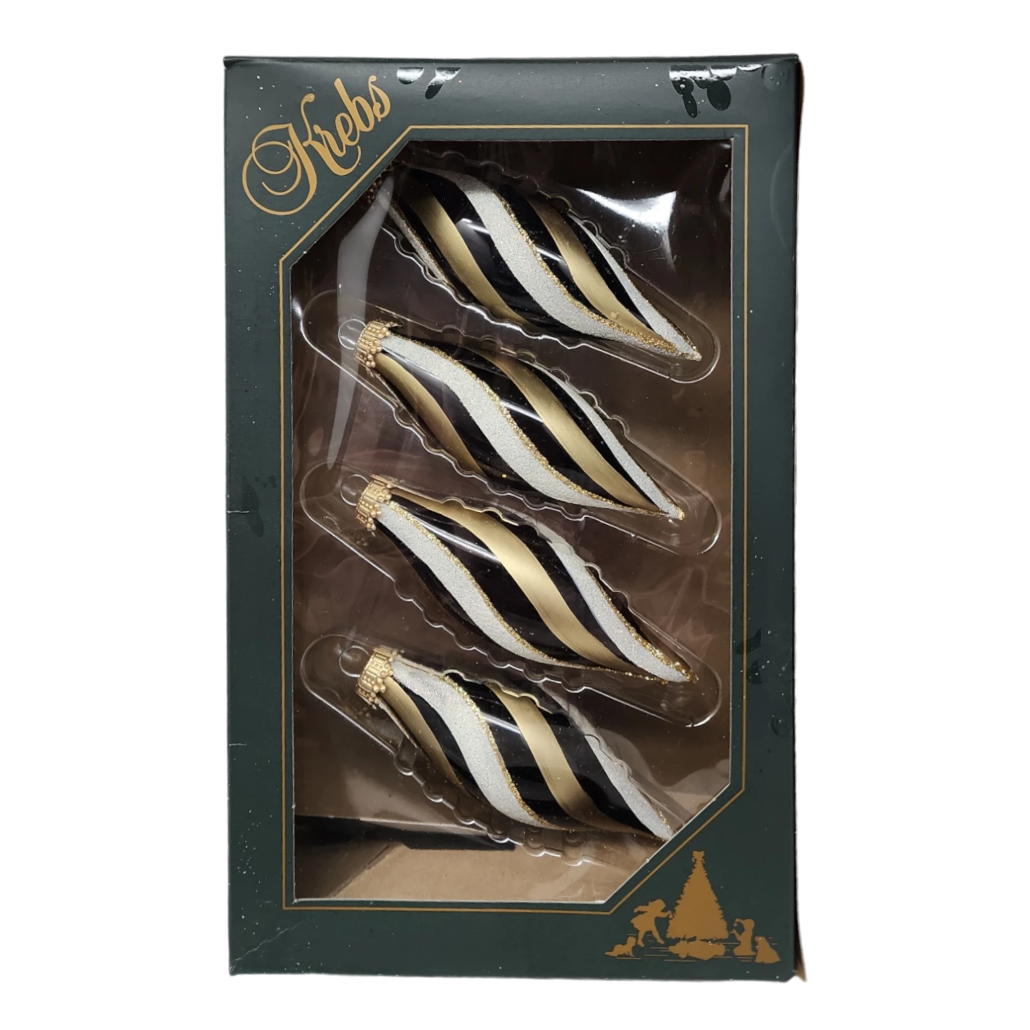 Krebs Value Glass Teardrop 4 Pack - Contemporary Swirl 3 Krebs Value Glass Teardrop 4 Pack - Contemporary Swirl