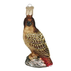 Red-Tailed Hawk Glass Ornament -Country Christmas Loft ln3lhqwnyw64p5jrfsvw