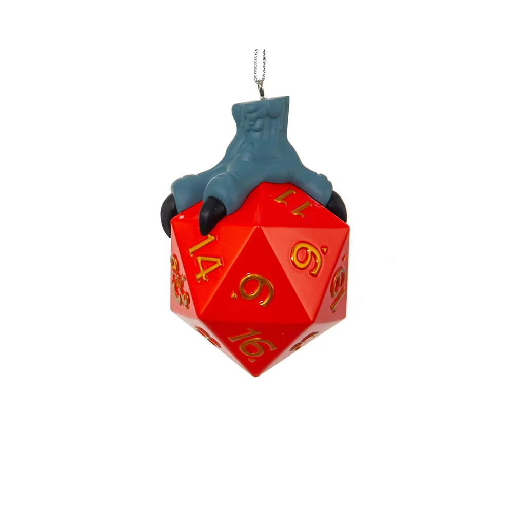 Kurt Adler Dungeons And Dragons Claw Holding Red Dice Ornament 4 Kurt Adler Dungeons And Dragons Claw Holding Red Dice Ornament - Image 2