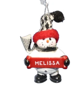 Cozy Snowman Ornament (Letters G - R) - -Country Christmas Loft lqfoumwsqr4ok55q5po7
