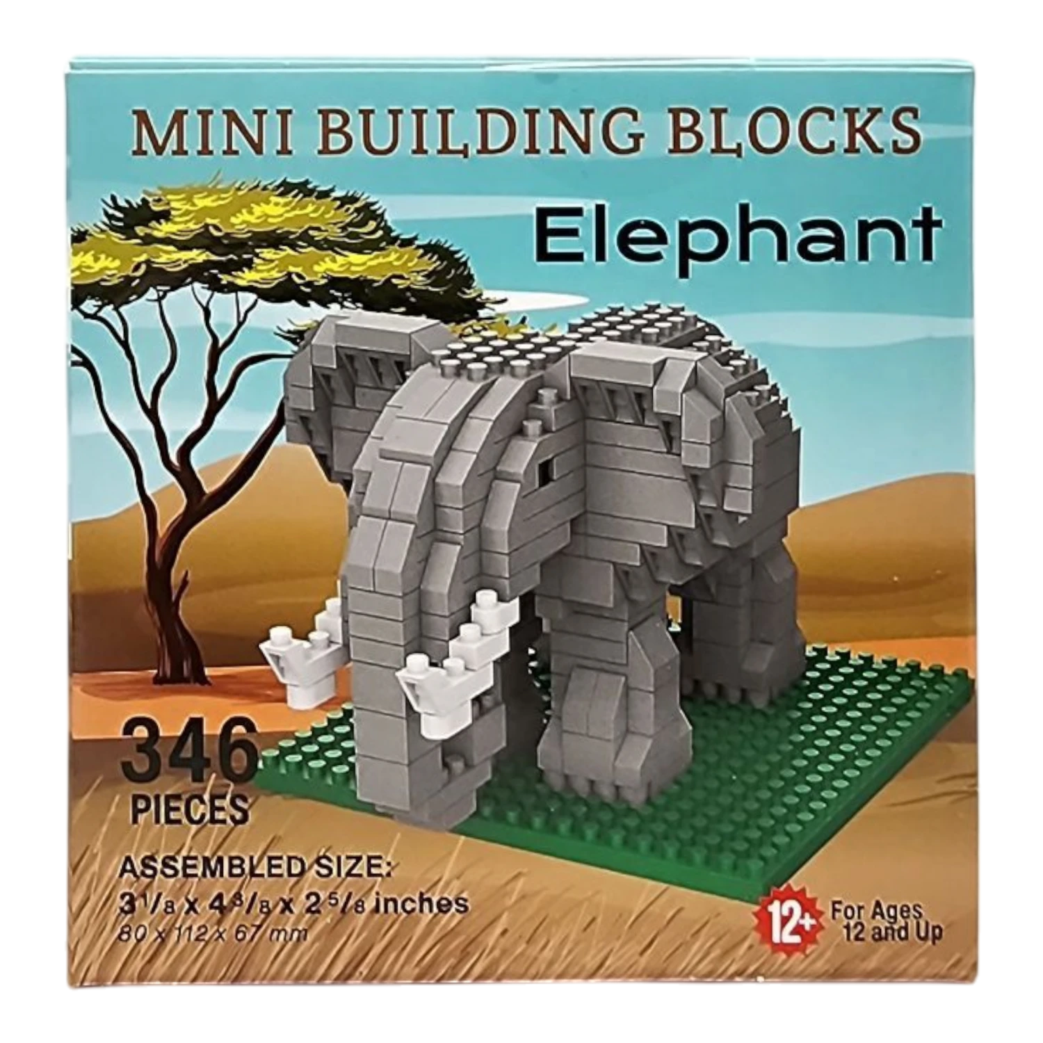 Mini Building Blocks - Elephant 3 Mini Building Blocks - Elephant