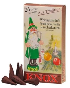 Kurt Adler Knox German Scented Incense Cones (Pack Of 24) - Christmas