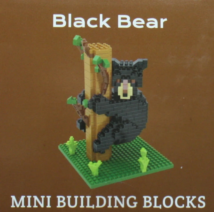 Black Bear On Tree Mini Building Blocks 4 Black Bear On Tree Mini Building Blocks - Image 2