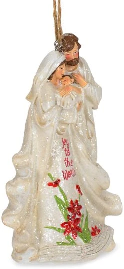 Roman Holy Family With Poinsettia Ornament -Country Christmas Loft mkccfgoog3vgrxagm49r