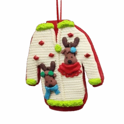 Claydough 'Icing' Ugly Sweater - Cream