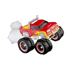Red Monster Truck - Ornament