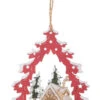Vintage Wooden Tree Ornament - Cabin -Country Christmas Loft myduv9r091t30x7munqt