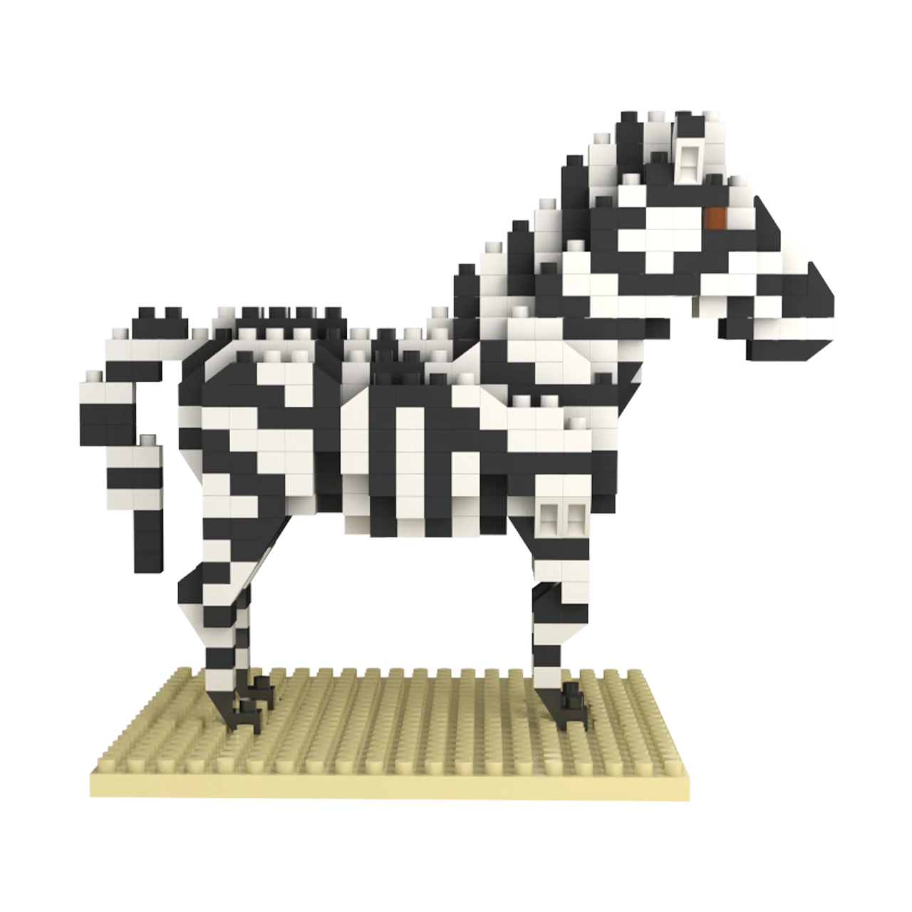 Mini Building Blocks - Zebra 6 Mini Building Blocks - Zebra - Image 4