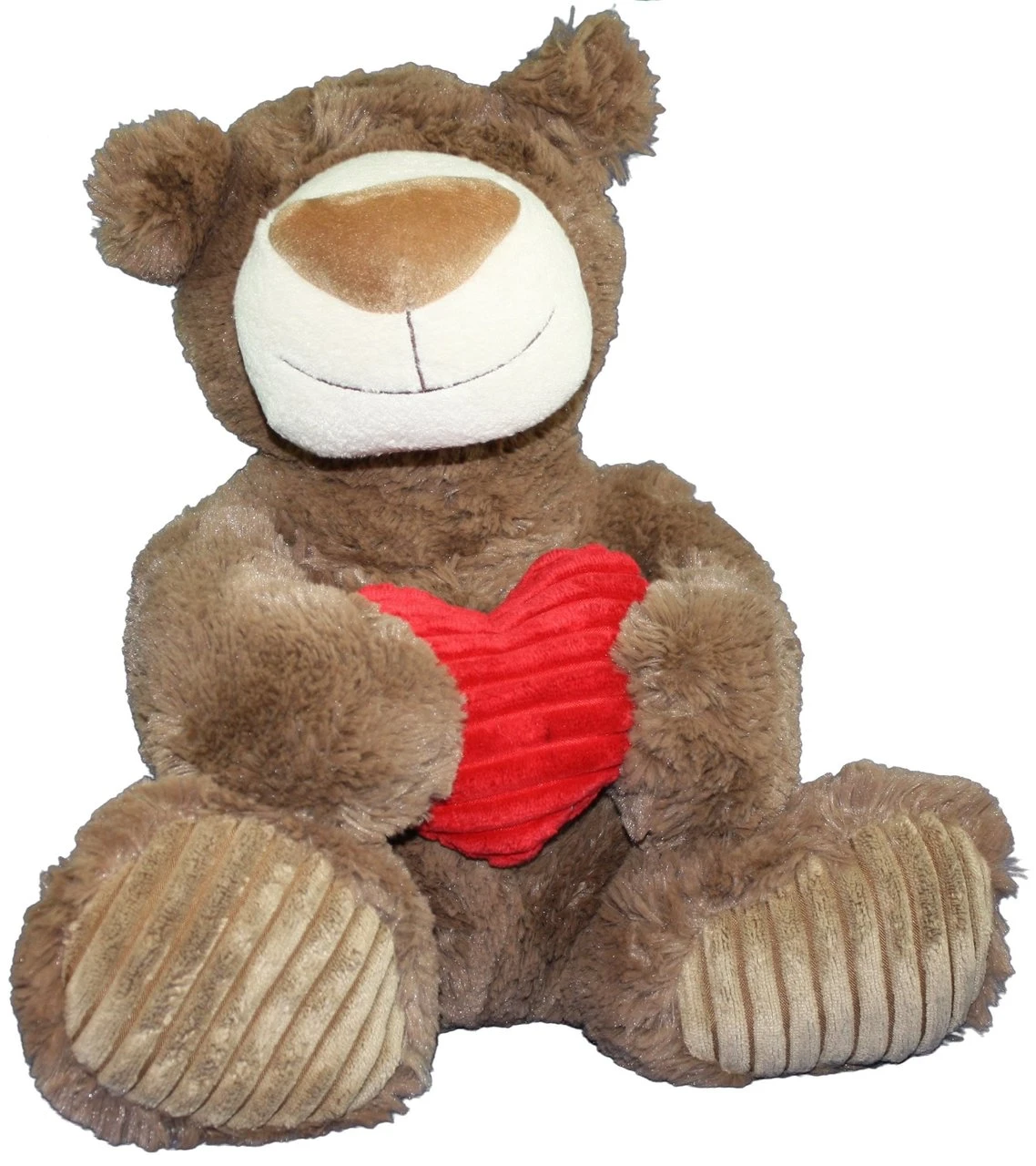 Aurora Mocha Latte Teddy Bear With Stuffed Heart - 15 Inch 3 Aurora Mocha Latte Teddy Bear With Stuffed Heart - 15 Inch