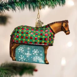 Snowflake Horse Glass Ornament -Country Christmas Loft nhadwzfq2kaq4ggwwxj4