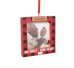 Hallmark Grandpa 'Big Smile Kind Heart' Photo Ornament