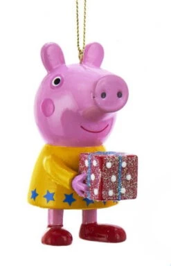 Kurt Adler Peppa Pig Ornament - Yellow Dress -Country Christmas Loft nld54wal4mexrrs2opcy