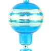 Gold Etched Glass Hot Air Balloon Ornament - Teal Blue -Country Christmas Loft nlyirdrdvkxhfzsjroh2
