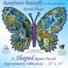 Rainforest Butterfly Shaped Jigsaw Puzzle -Country Christmas Loft nnqaoorxvxvd3sipu0j7