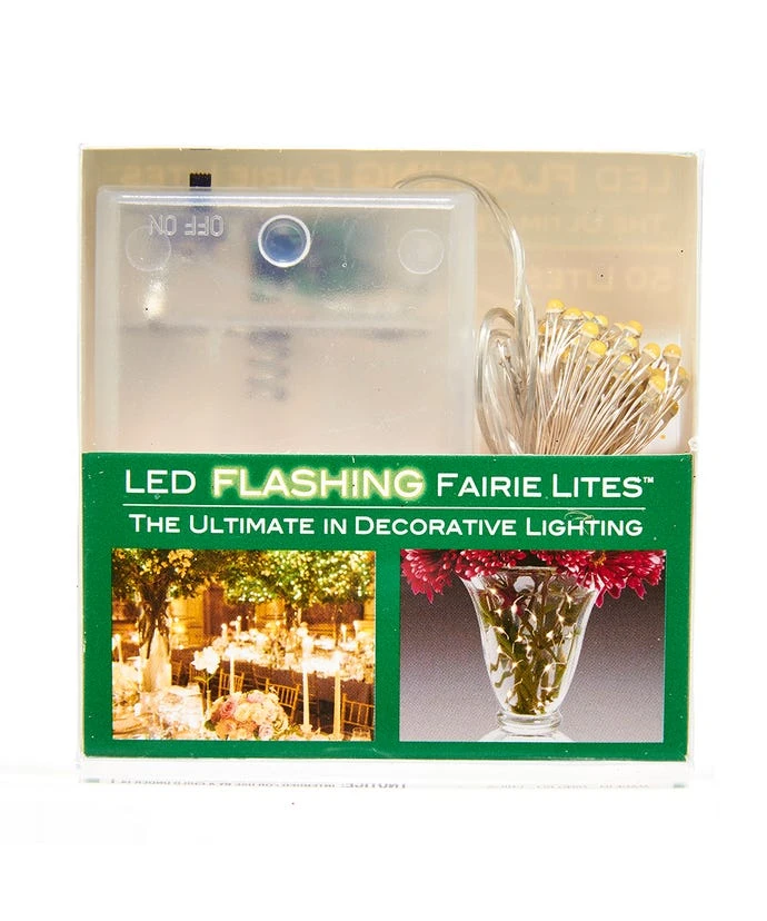 Kurt Adler Battery-Operated 50-Light LED Fairy Flashing Light Set - Cool White 4 Kurt Adler Battery-Operated 50-Light LED Fairy Flashing Light Set - Cool White - Image 2