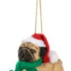 Santa Paws - Dog Ornament - Pug -Country Christmas Loft nrmfj78cesfluzjs7kev
