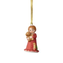 Enesco Growing Up Girl Ornament - Brunette Age 1