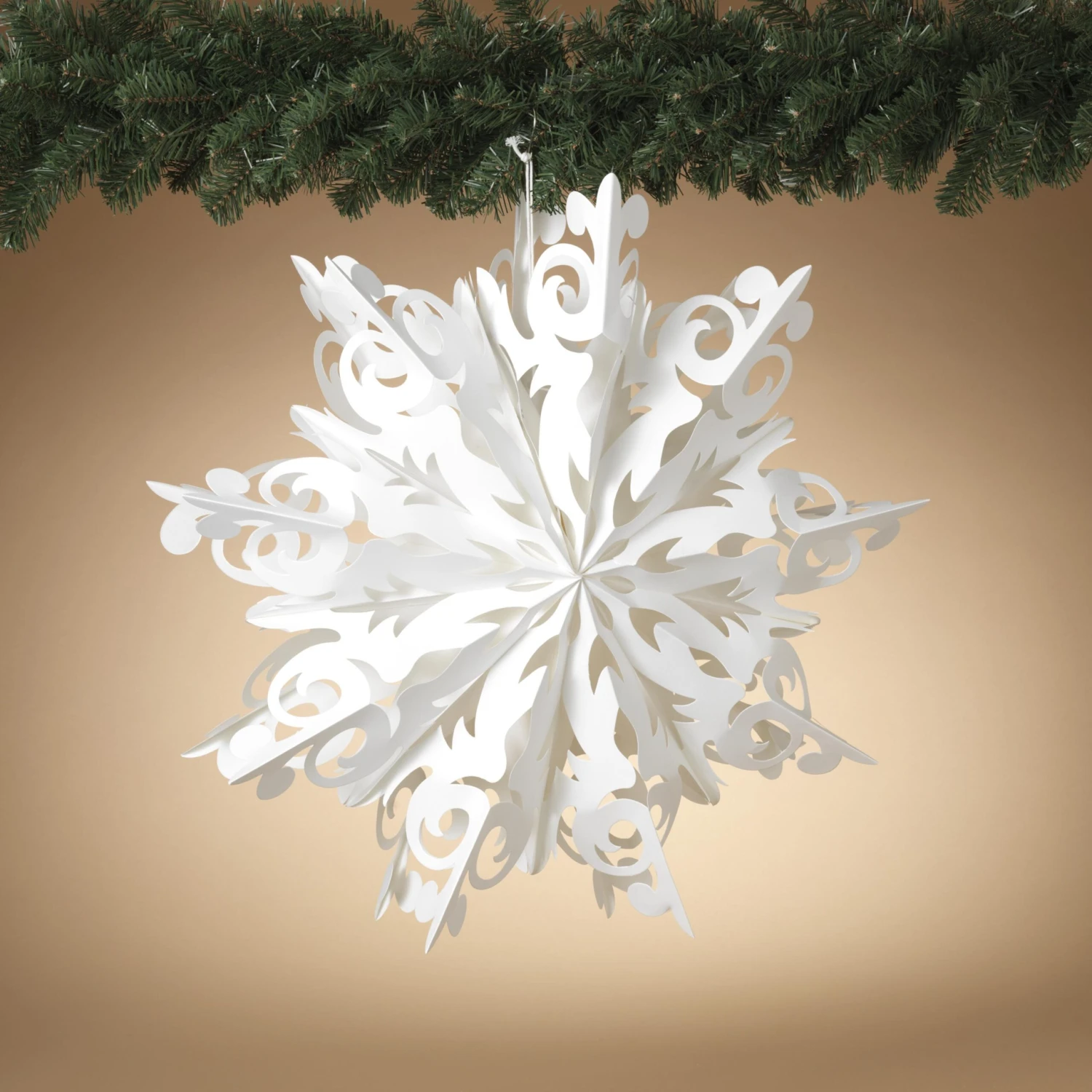 Paper Snowflake Ornament - 25 Inch 4 Paper Snowflake Ornament - 25 Inch - Image 2