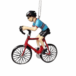 Bicycle Riding Ornament - Red Bike -Country Christmas Loft o5pkp5kj3wo52v1ezauh