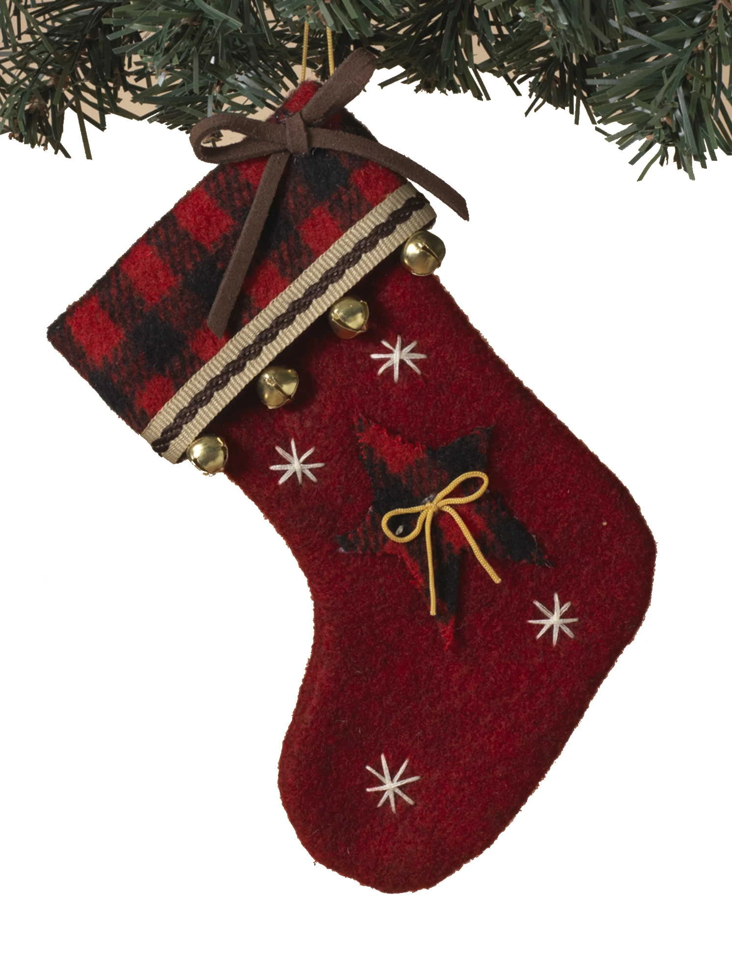 Mini Stocking Ornament - Star 3 Mini Stocking Ornament - Star