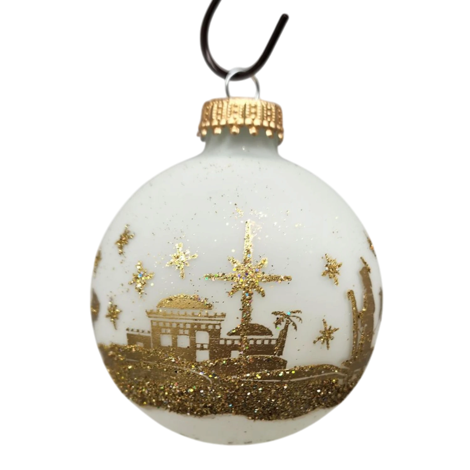 Krebs Value Glass Ornament 4 Pack - Golden Nativty 4 Krebs Value Glass Ornament 4 Pack - Golden Nativty - Image 2