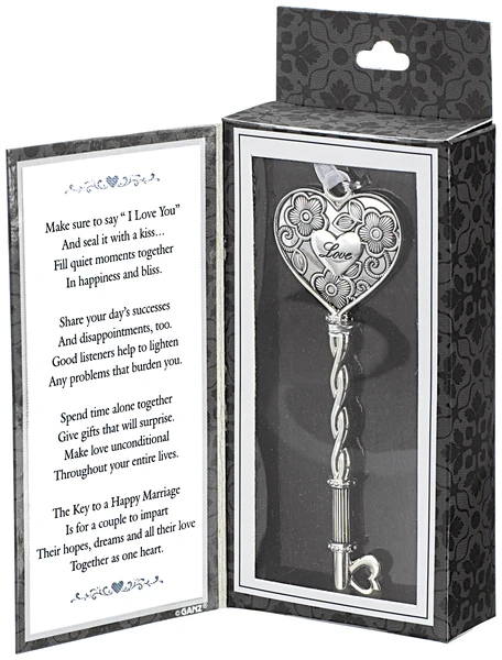 The Key To A Happy Marriage Ornament 3 The Key To A Happy Marriage Ornament