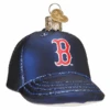 Boston Red Sox Baseball Cap Glass Ornament -Country Christmas Loft oib74xlvyqn6kibc0myu