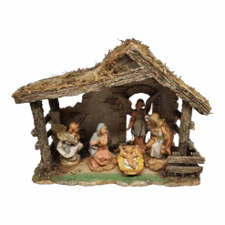 Figure Set With Stable - Fontanini - 5" Scale -Country Christmas Loft ojammjfrrmgt5co50ted