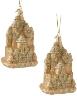 Glass Sand Castle Ornament -Country Christmas Loft ontzkk6wnyhspdypzjfg
