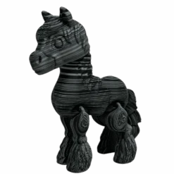 Clyde The Clydesdale - Black And White Color