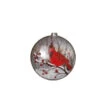 Glass Cardinal Disk Snow Filled Ornament - Branch Right -Country Christmas Loft oqr6z6c8rqxena4nq7vg