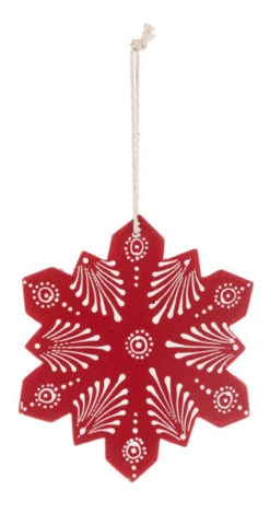 Hand Painted Snowflake Ornament - -Country Christmas Loft orf5xpov0ic4amancnkx