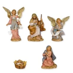 Figure Set With Stable - Fontanini - 5" Scale -Country Christmas Loft otv5lkni8mhzn1yiocsk