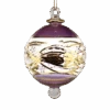 Floral Etched 3" Glass Ball - Purple -Country Christmas Loft ovom4zspk8wqnl65cqvz