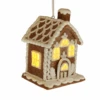 Lighted Gingerbread House Ornament - Single Chimney -Country Christmas Loft p3wlp3ux5p3n3qlgqofg