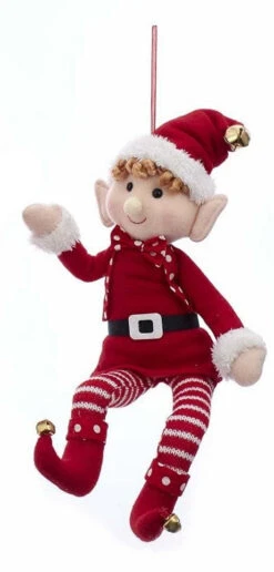 Kurt Adler Fabric 15 Inch Elf Ornament - Boy