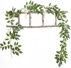 Artificial Wisteria Bean Curd Vine Flower Rattan - -Country Christmas Loft pb5cuhxlgkl2zpoy2gwk