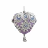Kurt Adler Lavender Paisley Ornament - Heart -Country Christmas Loft pcxslfytjaozntbewtyc
