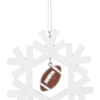Sports Snowflake Ornament - Football -Country Christmas Loft pivtq3v18ys5uabsskg6