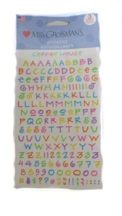 Multi Color Coffee House Alphabet Stickers -Country Christmas Loft pkfihqb1xml04r3ylnuv