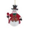 Kurt Adler Tophat Snowman Ornament - Staff -Country Christmas Loft plka1kd6cbcypfxi3gce