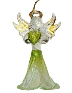 Kurt Adler Crystal Birthstone Angel Ornament - August